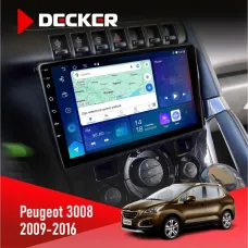 Штатна магнітола Peugeot (3008) 2009-2016 Climate DECKER D9-007 4X64 DSP 360 4G