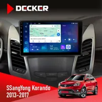 Штатна магнітола SsangYong Korando 2013-2017 DECKER D9-007 4X64 DSP 360 4G