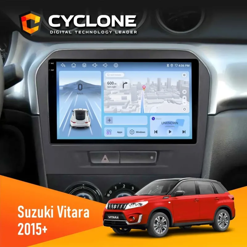 Штатна магнітола Suzuki Vitara 2015+ CYCLONE C9-009 4X64, DSP, 4G, 2K