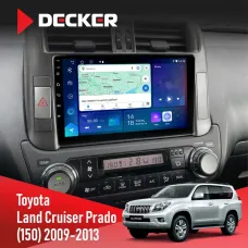 Штатна магнітола Toyota Land Cruiser Prado 150 2009-2013 DECKER D9-007 4X64 DSP 360 4G