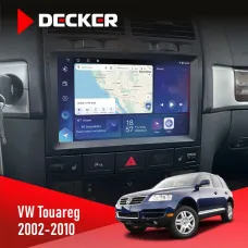 Штатна магнітола Volkswagen Touareg 2002-2010 DECKER D9-007 4X64 DSP 360 4G