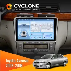 Штатна магнітола Toyota Avensis 2002-2008 CYCLONE C9-012 4X64 DSP 4G