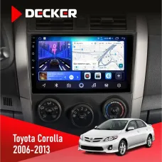Штатна магнітола Toyota Corolla 2006-2013 Big frame DECKER D9-006 4X64, 4G