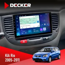 Штатна магнітола KIA Rio (JB) 2005-2011 Black DECKER D9-007 4X64 DSP 360 4G