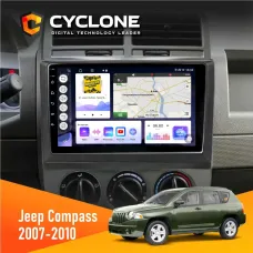 Штатна магнітола Jeep Compass 2007-2010 CYCLONE C10-011 4X64, DSP
