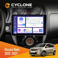 Штатна магнітола Nissan Note 2012-2021 CYCLONE C10-011 4X64, DSP
