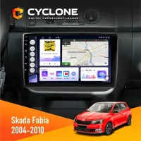 Штатна магнітола Skoda Fabia 2007-2014 CYCLONE C10-011 4X64, DSP