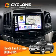 Штатна магнітола Toyota Land Cruiser (200) 2008-2015 CYCLONE C10-011 4X64, DSP
