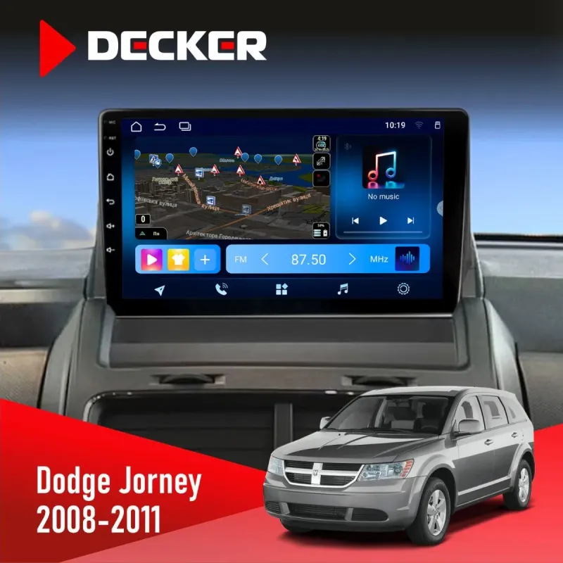 Штатна магнітола Dodge Journey 2008-2011 DECKER TS TS9-003 4X64, DSP 4G, 2K