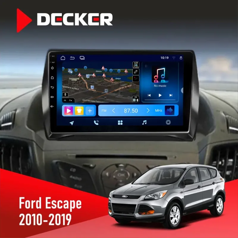 Штатна магнітола Ford Escape 2012-2019 DECKER TS TS9-003 4X64, DSP 4G, 2K