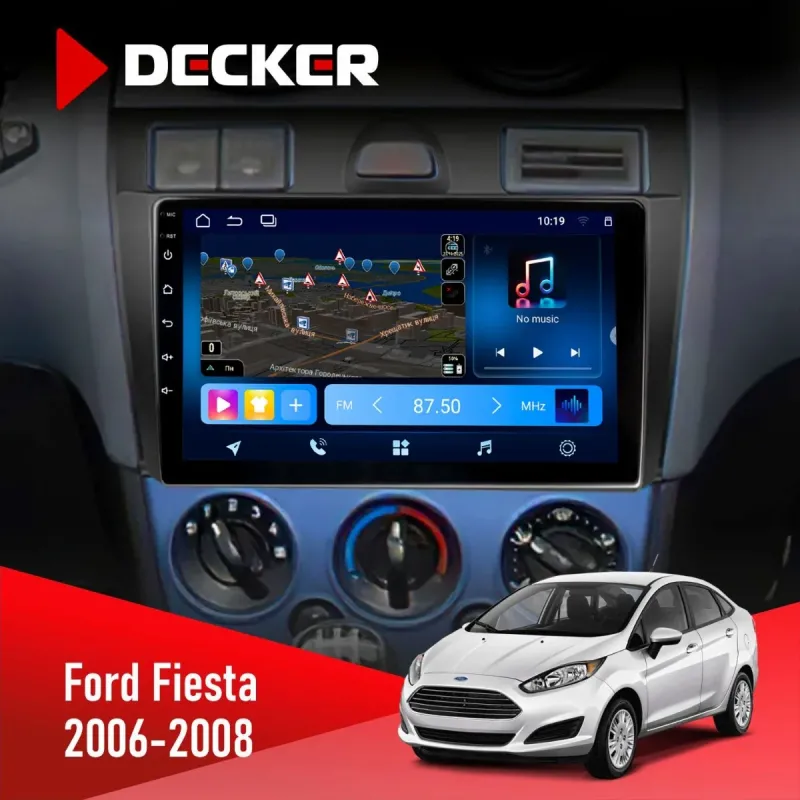 Штатна магнітола Ford Fiesta 2006-2008 DECKER TS TS9-003 4X64, DSP 4G, 2K
