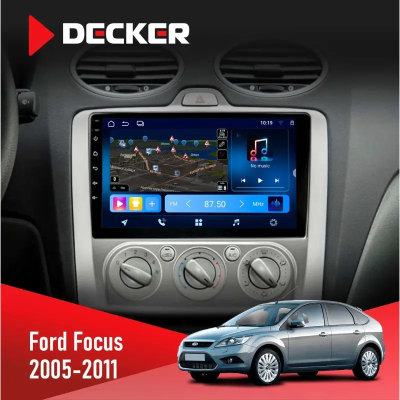 Штатна магнітола Ford Focus 2 2005-2011 DECKER TS TS9-003 4X64, DSP 4G, 2K