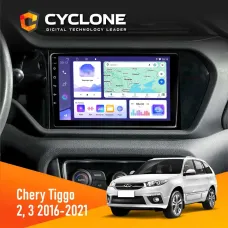 Штатна магнітола Chery Tiggo 2, 3 2016-2021 CYCLONE C9-011 4X64, DSP