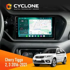 Штатна магнітола Chery Tiggo 2, 3 2016-2021 CYCLONE C9-013 4X64 DSP 4G