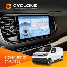 Штатна магнітола Citroen Jumpy 2016+ CYCLONE C9-012 4X64 DSP 4G