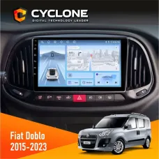Штатна магнітола Fiat Doblo 2015-2023 CYCLONE C9-012 4X64 DSP 4G