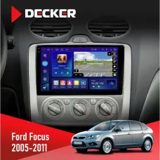 Штатна магнітола Ford Focus 2 2005-2011 Black DECKER D9-005 4X64, DSP, 360, 4G, 2K