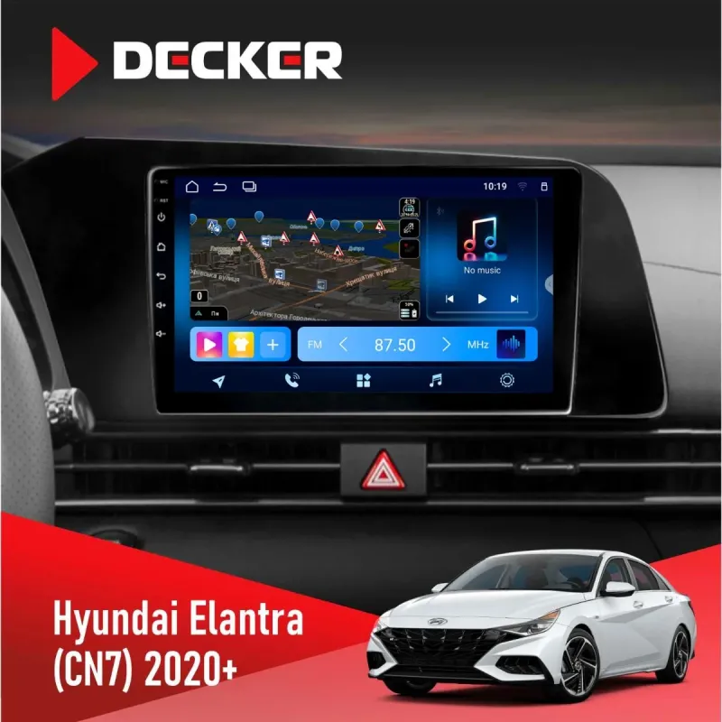 Штатна магнітола Hyundai Elantra 2021+ DECKER TS TS9-003 4X64, DSP 4G, 2K