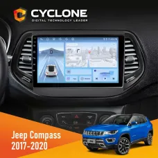 Штатна магнітола Jeep Compass 2017-2020 CYCLONE C10-012 4X64 DSP 4G