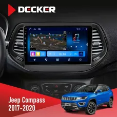 Штатна магнітола Jeep Compass 2017-2020 DECKER D10-008 8X128 DSP 4G