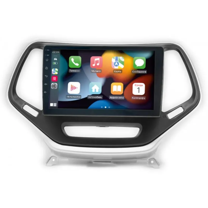 Штатна магнітола Jeep Cherokee 2014-2023 CYCLONE C10-012 4X64 DSP 4G