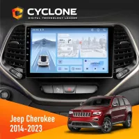 Штатна магнітола Jeep Cherokee 2014-2023 CYCLONE C10-012 4X64 DSP 4G