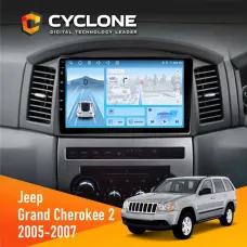 Штатна магнітола Jeep Grand Cherokee 2005-2007 Big Screen CYCLONE C10-012 4X64 DSP 4G
