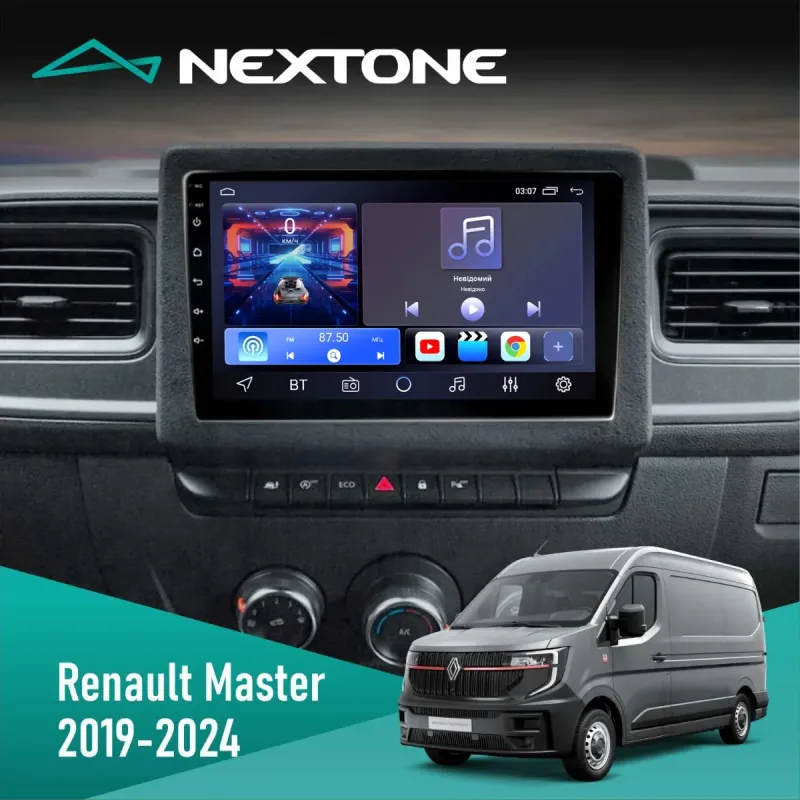 Штатна магнітола Renault Master 2019+ CYCLONE C10-001 2X32