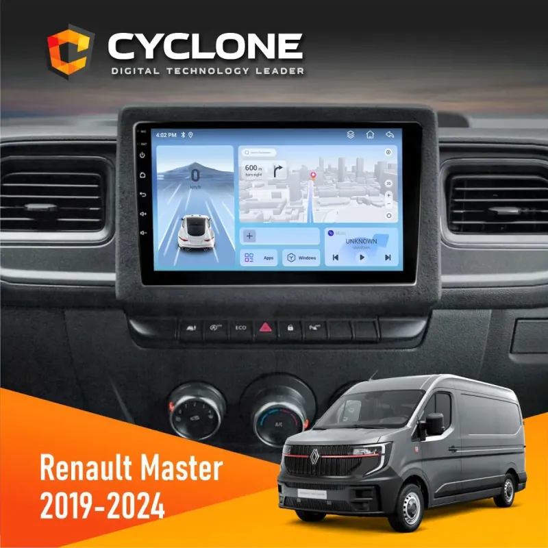 Штатна магнітола Renault Master 2019+ CYCLONE C10-012 4X64 DSP 4G