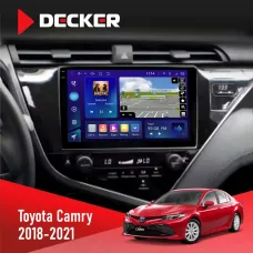 Штатна магнітола Toyota Camry 2018-2021 DECKER D10-005 4X64, DSP, 360, 4G, 2K