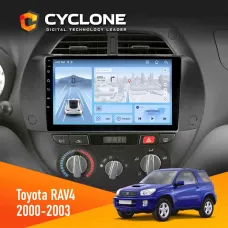 Штатна магнітола Toyota RAV4 2000-2003 CYCLONE C9-012 4X64 DSP 4G
