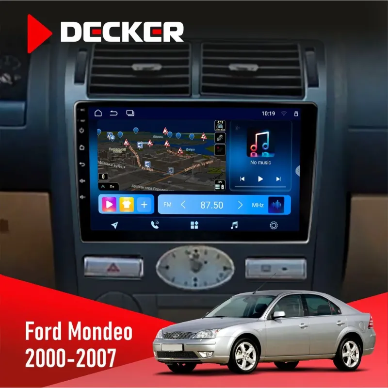 Штатна магнітола Ford Mondeo 2000-2007 Climate DECKER TS TS9-003 4X64, DSP 4G, 2K
