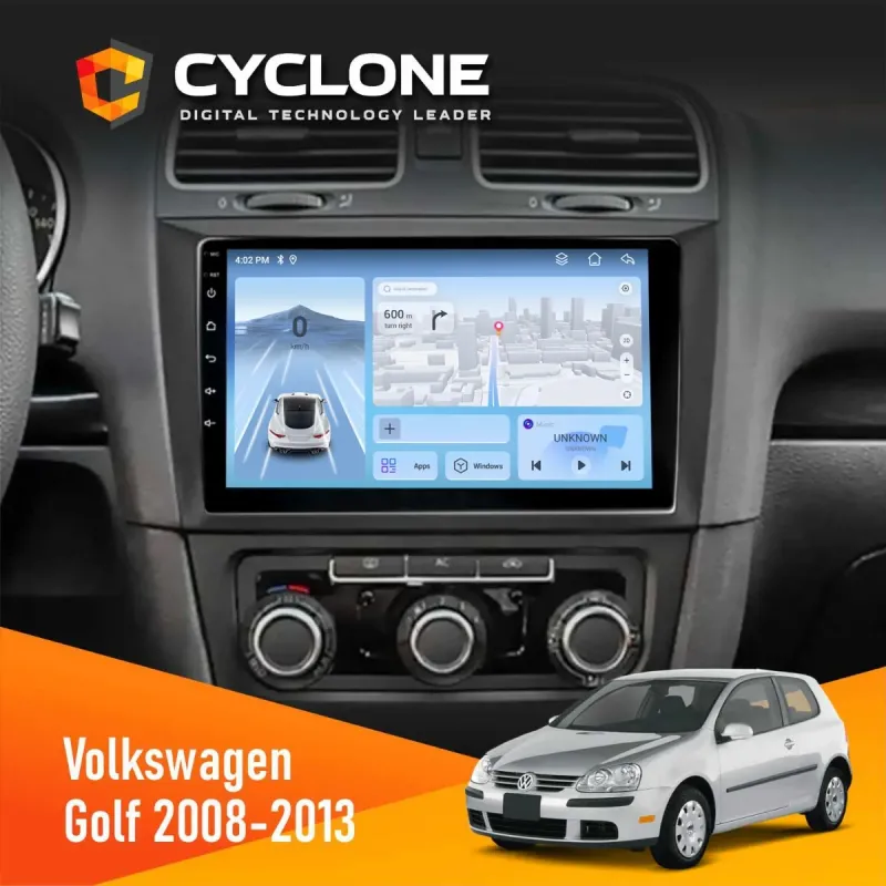 Штатна магнітола Volkswagen Golf 2008-2013 CYCLONE C9-012 4X64 DSP 4G