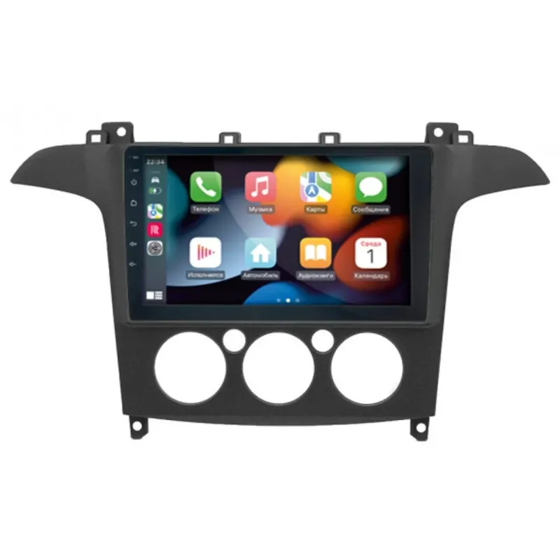 Штатна магнітола Ford S-Max 2006-2015 DECKER TS TS9-003 4X64, DSP 4G, 2K