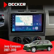 Штатна магнітола Jeep Compass 2007-2010 DECKER D10-007 4X64, DSP, 360, 4G