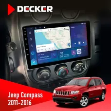 Штатна магнітола Jeep Compass, Patriot 2011-2016 DECKER D10-007 4X64, DSP, 360, 4G