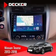 Штатна магнітола Nissan Teana 2013-2018 DECKER D10-007 4X64, DSP, 360, 4G