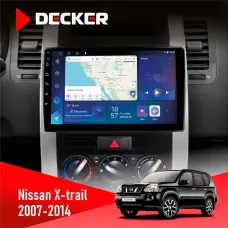 Штатна магнітола Nissan X-Trail 2007-2014 DECKER D10-007 4X64, DSP, 360, 4G