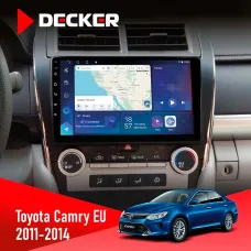 Штатна магнітола Toyota Camry 2011-2014 DECKER D10-007 4X64, DSP, 360, 4G