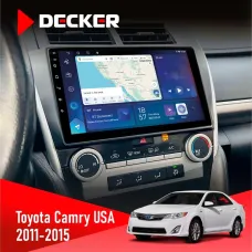 Штатна магнітола Toyota Camry 2011-2015 USA DECKER D10-007 4X64, DSP, 360, 4G