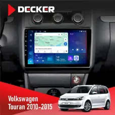 Штатна магнітола Volkswagen Touran 2010-2015 Climate DECKER D10-007 4X64, DSP, 360, 4G