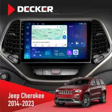 Штатна магнітола Jeep Cherokee 2014-2023 DECKER D10-007 4X64, DSP, 360, 4G