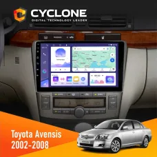 Штатна магнітола Toyota Avensis 2002-2008 Black CYCLONE C9-011 4X64, DSP