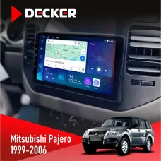 Штатна магнітола Mitsubishi Pajero 1999-2006 Wood CYCLONE C9-012 4X64 DSP 4G