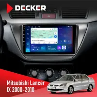 Штатна магнітола Mitsubishi Lancer 9 2000-2010 Black DECKER D9-007 4X64 DSP 360 4G