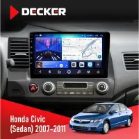 Штатна магнітола Honda Civic 2007-2011 (Sedan) DECKER D10-006 4X64, 4G