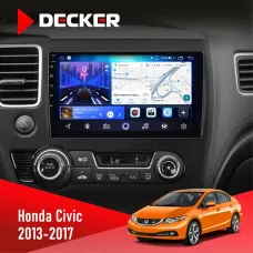 Штатна магнітола Honda Civic 2013-2017 DECKER D10-006 4X64, 4G