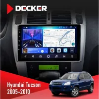 Штатна магнітола Hyundai Tucson 2005-2010 DECKER D10-006 4X64, 4G