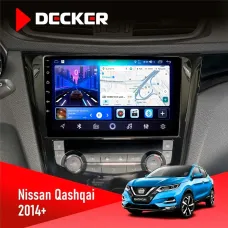 Штатна магнітола Nissan Qashqai, X-Trail 2014+ Climate DECKER D10-006 4X64, 4G