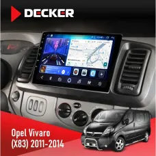 Штатна магнітола Opel Vivaro 2011-2015 DECKER D10-006 4X64, 4G